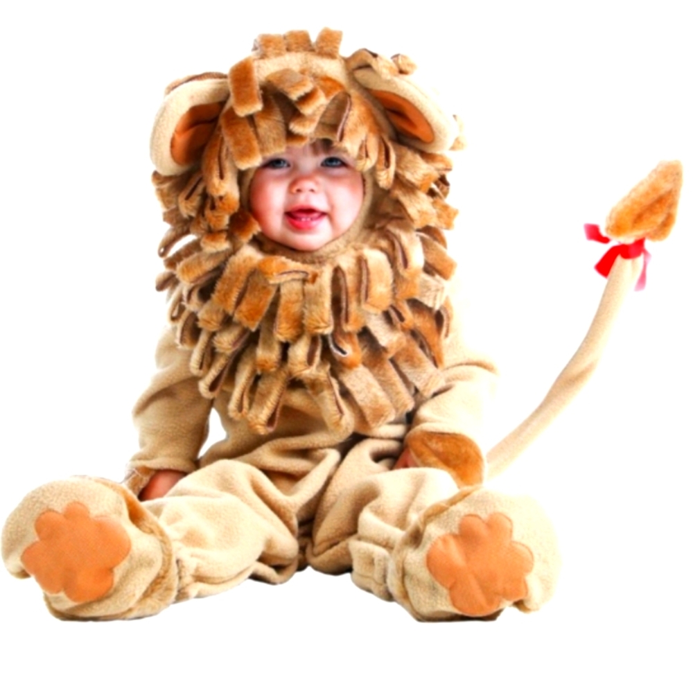 Adorable Lion Costume for Kids - Tan and Brown